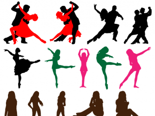 310x233 Couple Dancing Silhouette Free Vectors Ui Download