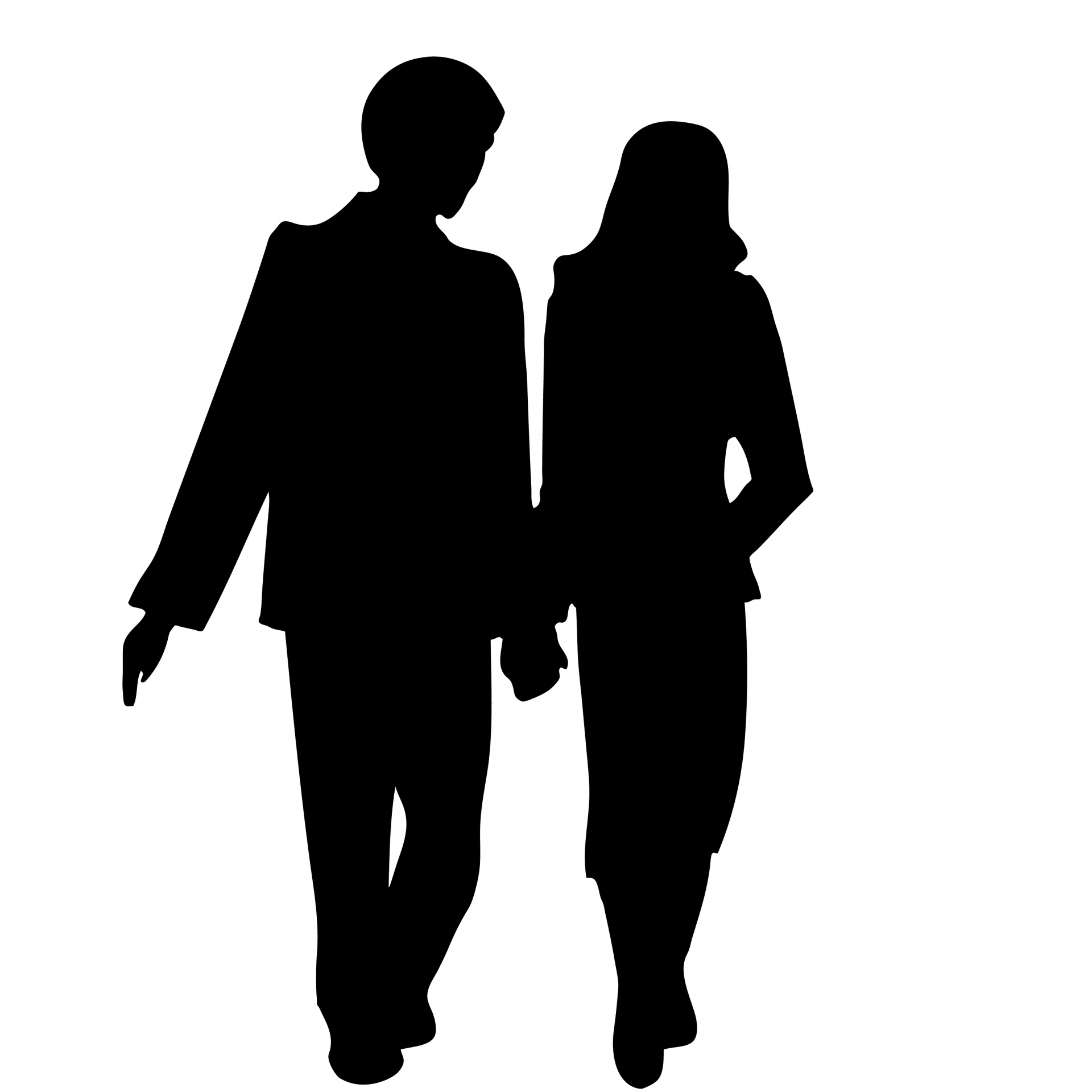 1920x1920 Couple Holding Hands Silhouette Free Stock Photo
