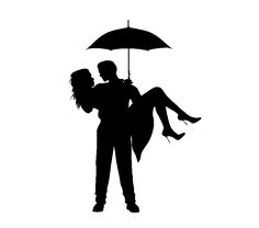 236x208 Photos Couple Under Umbrella Stencil,