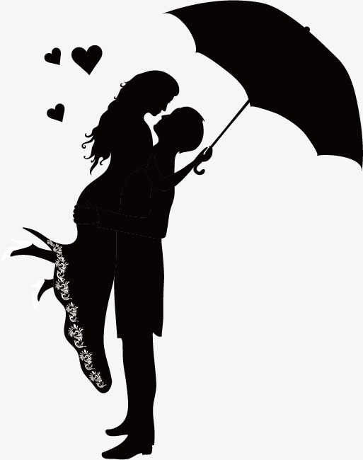 513x650 Photos Umbrella Silhouette Couple Stencil,