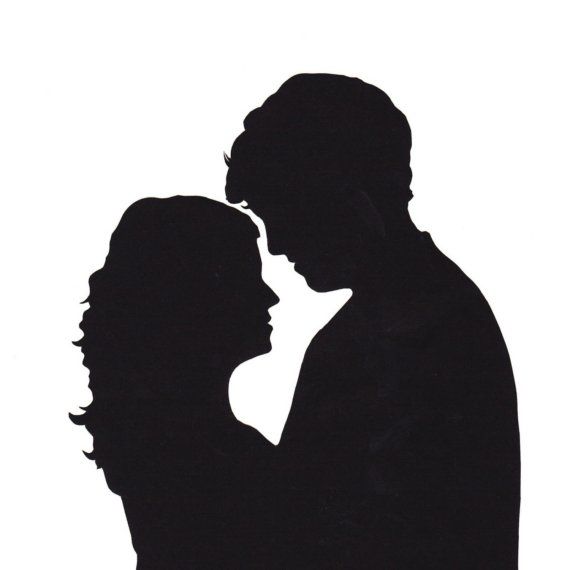 570x570 Photos 50s Couple Kissing Silhouette,
