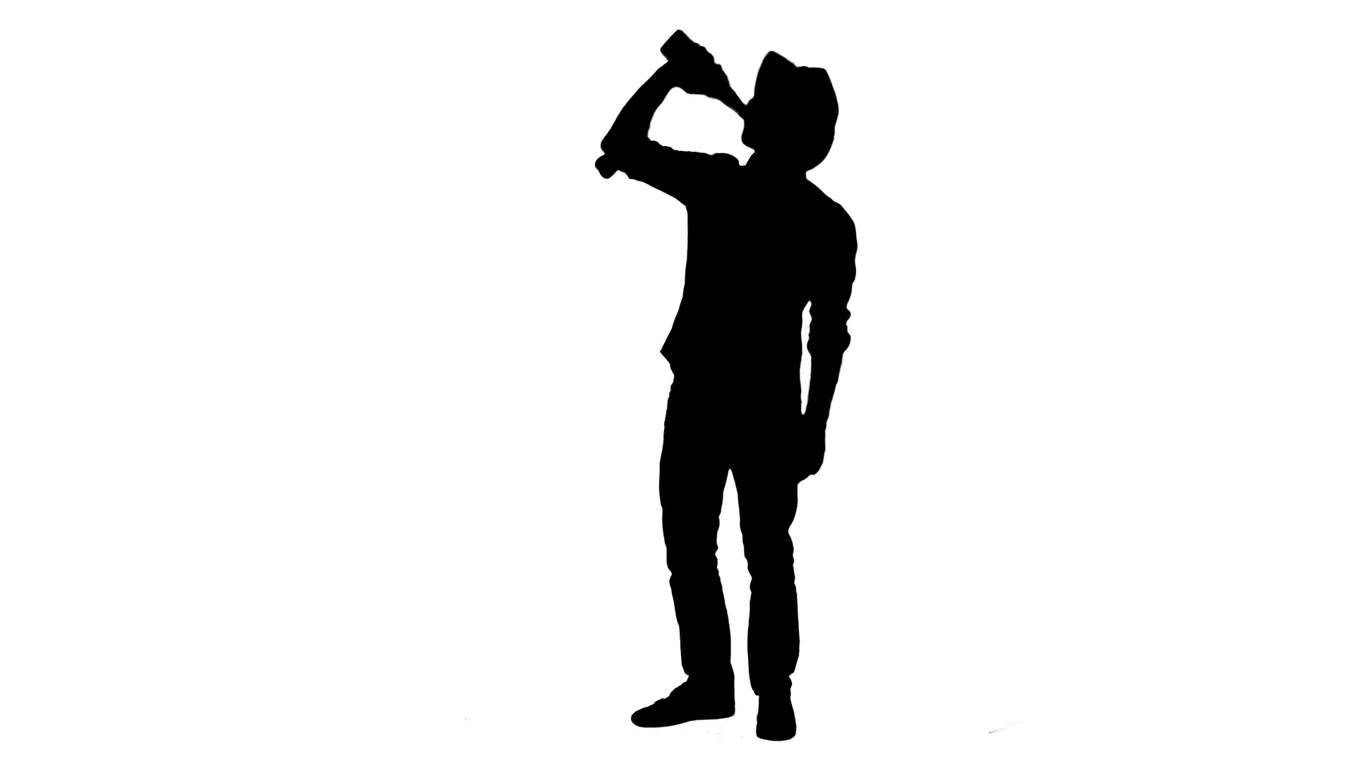 1920x1080 Drunk Guy Silhouette Cowboy Style