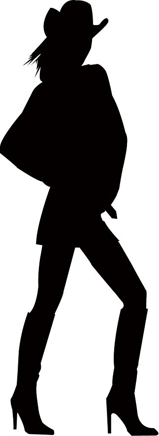 Silhouette Cowboy Hat