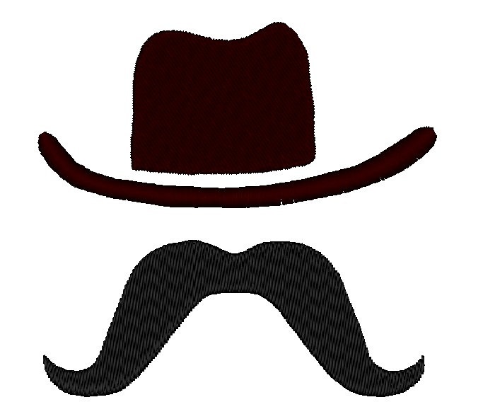 683x592 Digital Mustache Clipart Silhouette Hat By Passionpngcreation
