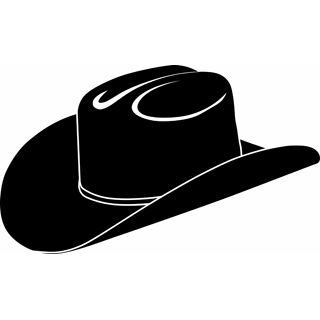 320x320 Silhouette Cowboy Hat