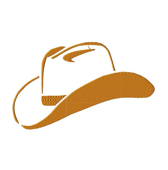 570x577 Cowboy Hat Machine Embroidery Design
