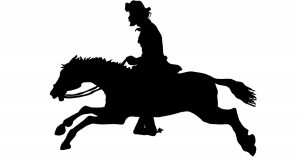 300x158 Cowboy On Horse Silhouettes ~ Karen's Whimsy