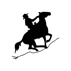 300x300 Cowboy Horse Clipart