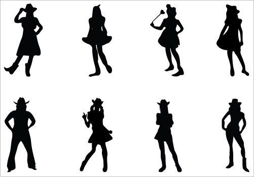 501x351 Cowgirl Clip Art Packsilhouette Clip Art Svg's For Make The Cut