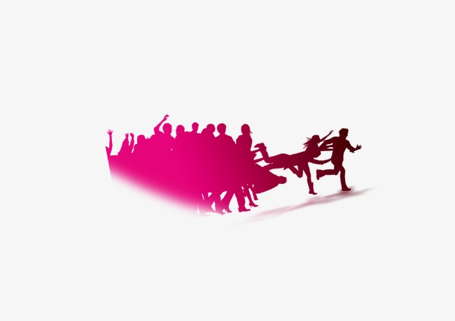 650x459 Silhouette Crowd,pattern, Silhouette Figures, Cheer, Watercolor