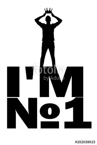 335x500 Silhouette Vector Of Selfishnd Narcissistic Man, He Wears