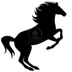 236x237 Running Horse Silhouette To Use As A Template To Create Cut Outs