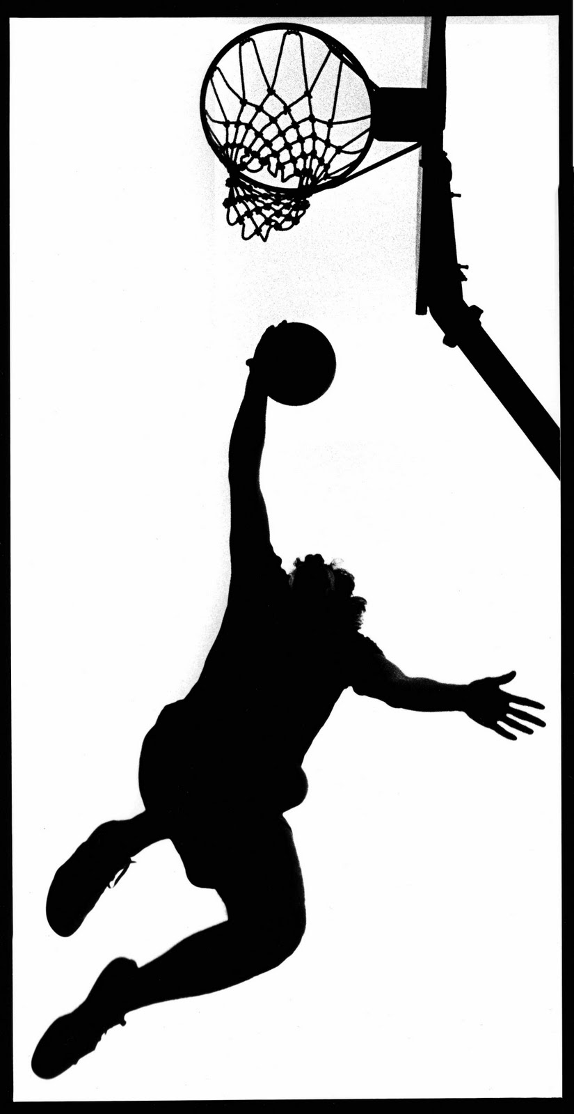 825x1600 Free Silhouette Cut Outs For Decorations Shooting Basketball
