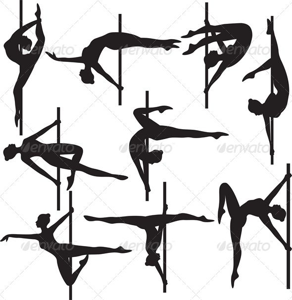 590x606 Pole Dancer Silhouette Dancer Silhouette, Dancers And Silhouettes