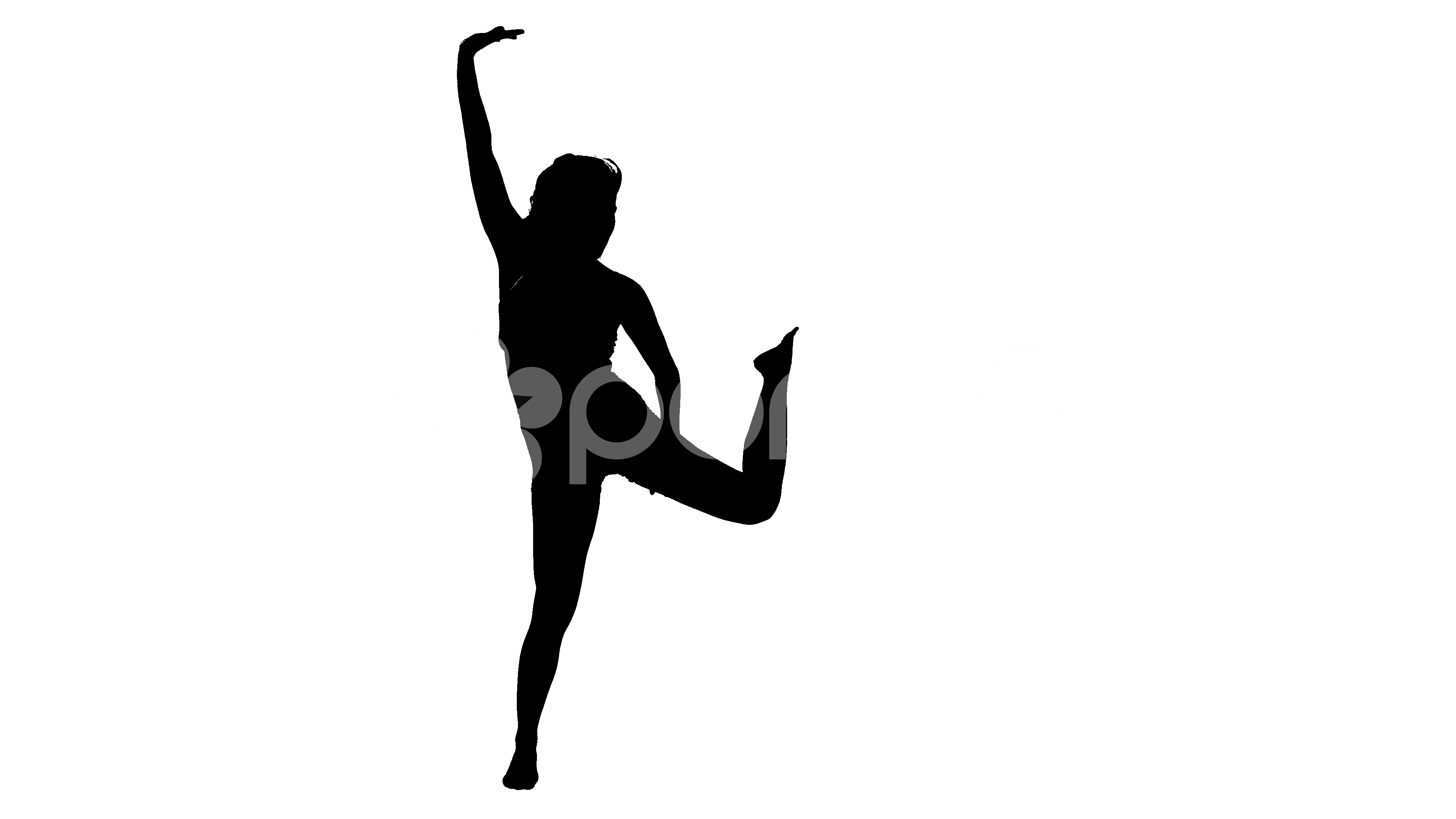 3840x2160 Dancing Silhouette Modern Dance ~ Hi Res Video
