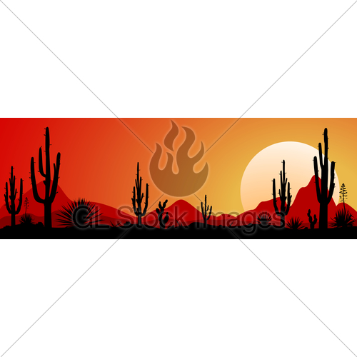 500x500 Mexico Desert Sunset 1 Gl Stock Images