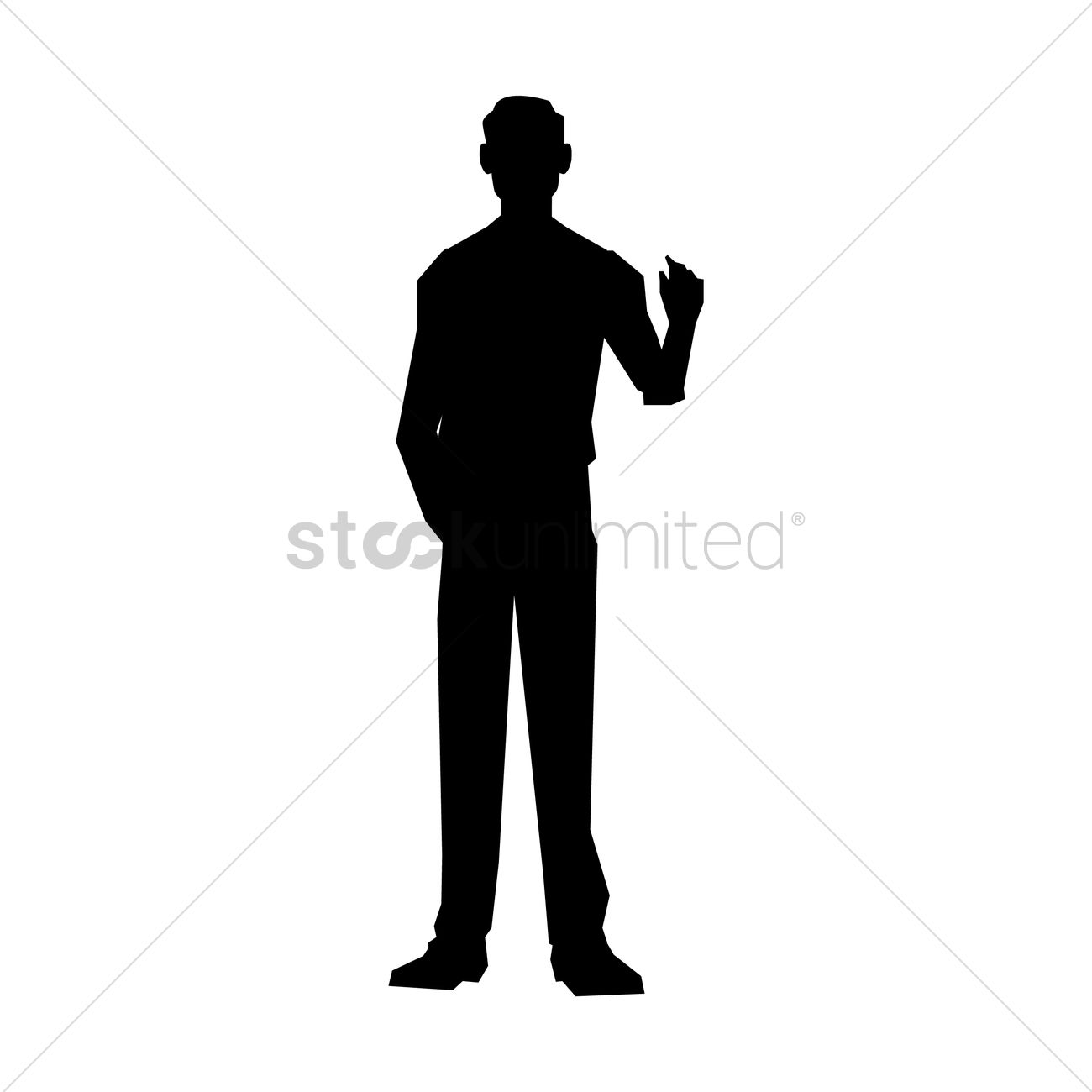 1300x1300 Man Silhouette Design Vector Image
