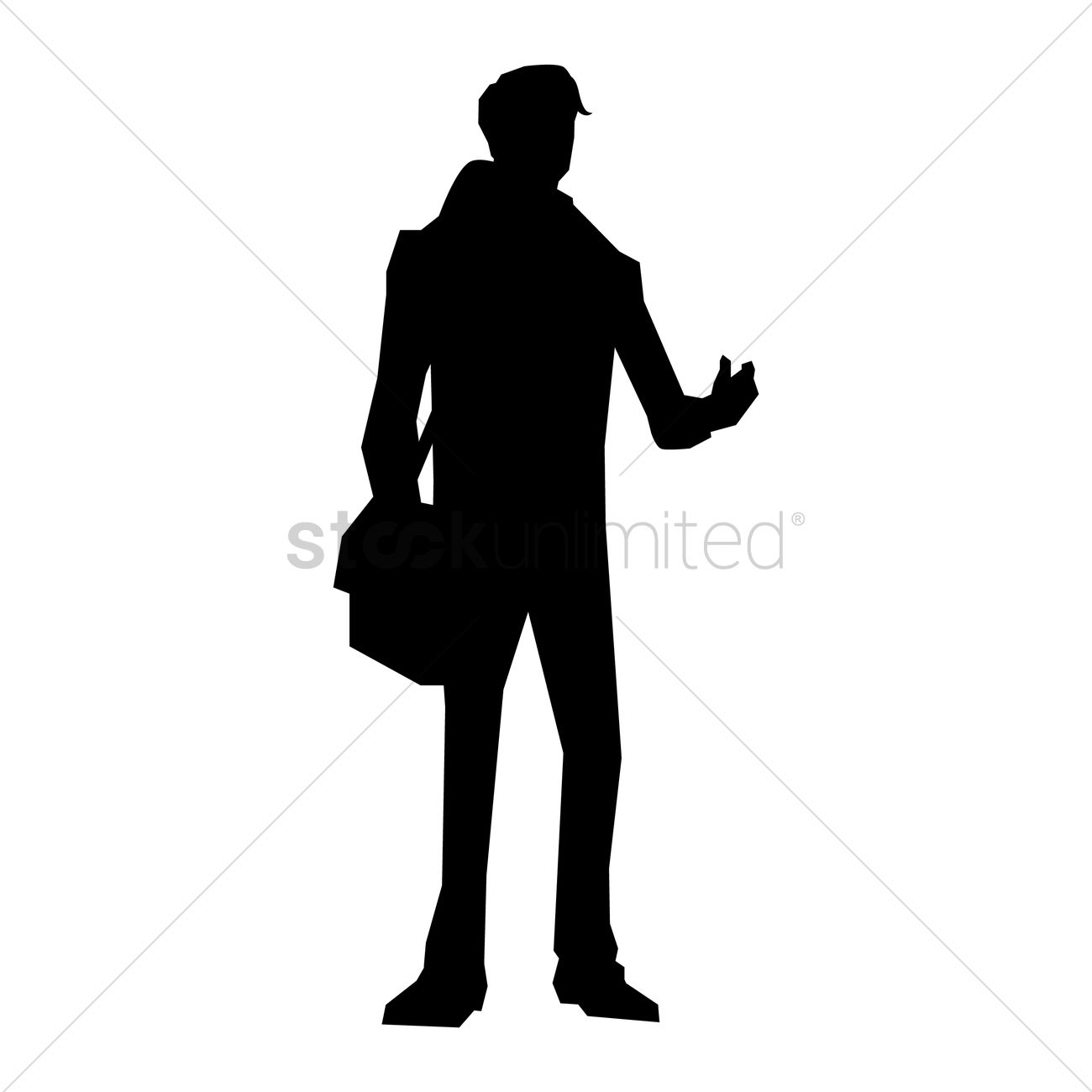 1300x1300 Man Silhouette Design Vector Image