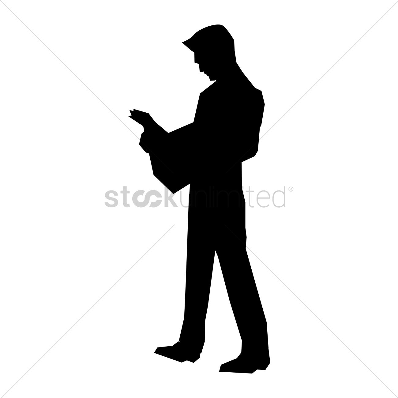 1300x1300 Man Silhouette Design Vector Image
