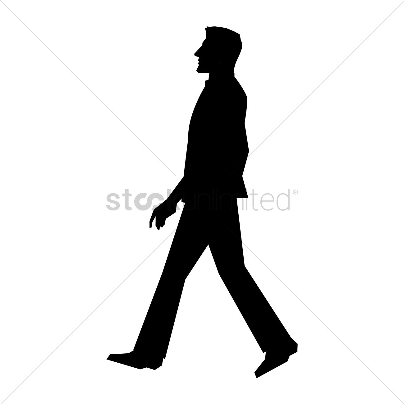 1300x1300 Man Silhouette Design Vector Image