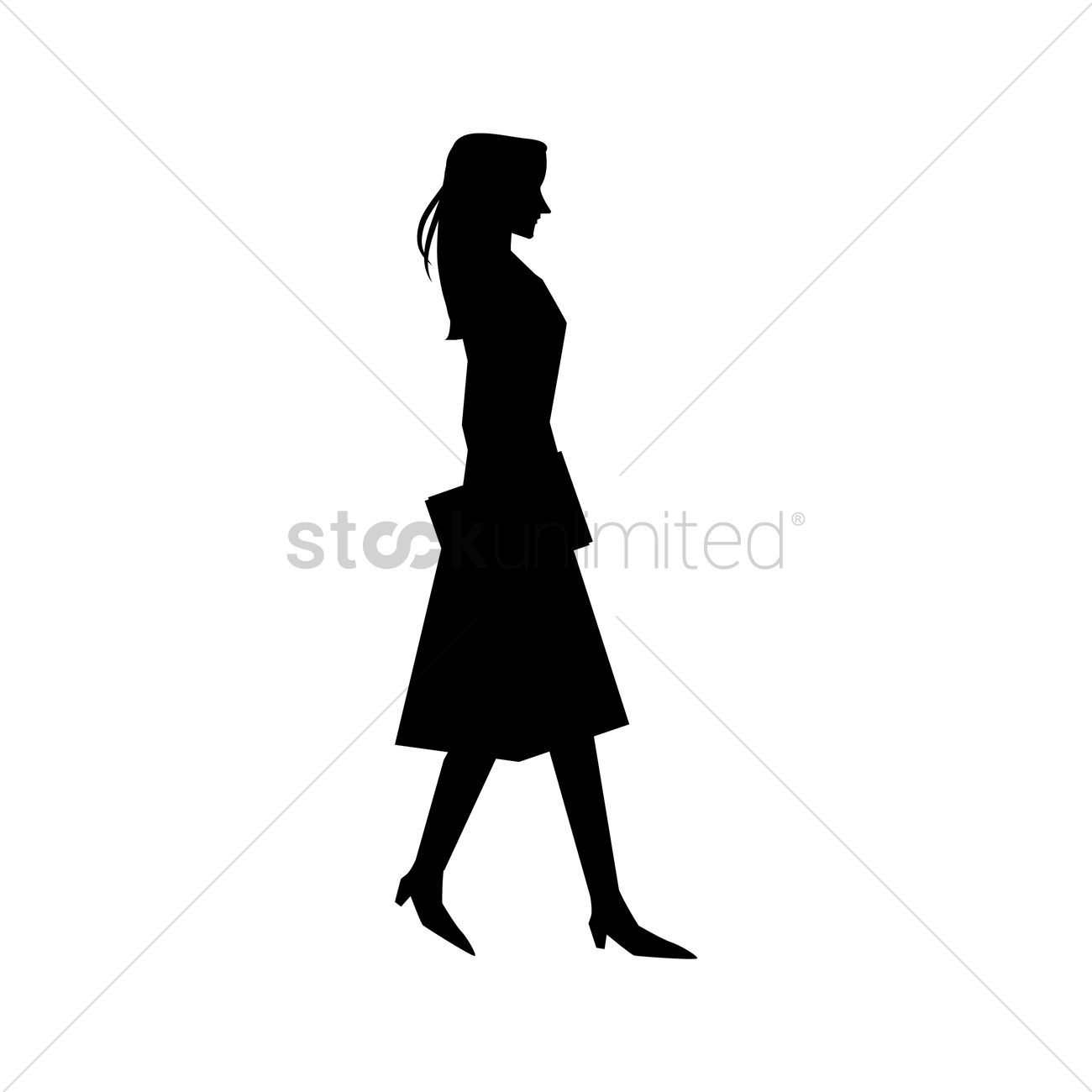 1300x1300 Woman Silhouette Design Vector Image