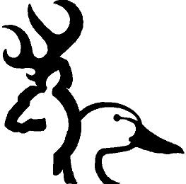 263x260 Browning, Ducks Unlimited, Decal, Hunting, Hunting Decal, Duck
