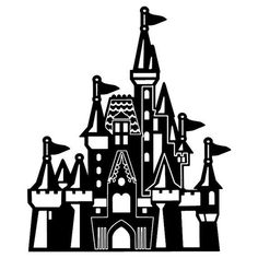 Silhouette Disney Castle at GetDrawings | Free download