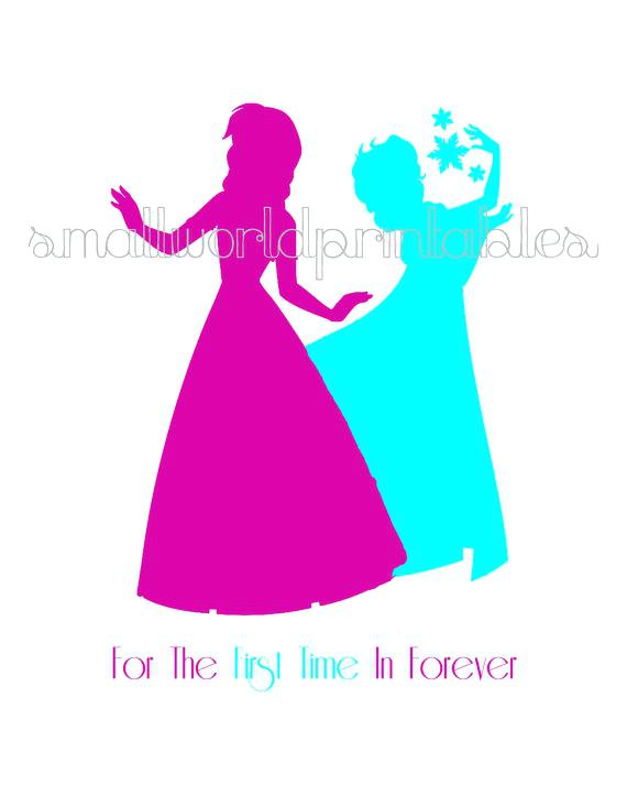 570x713 Wall Arts Disney Princess Silhouette Wall Art Princess Wall