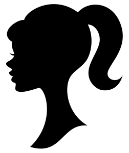 252x300 Domestic Diva Barbie Silhouette Cake Topper Template Barbie