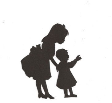 364x336 Sister Silhouette Cliparts 258179