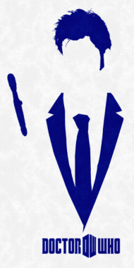 190x380 Doctor Who Matt Smith Silhouette Tardis By Riseendgrind Spreadshirt