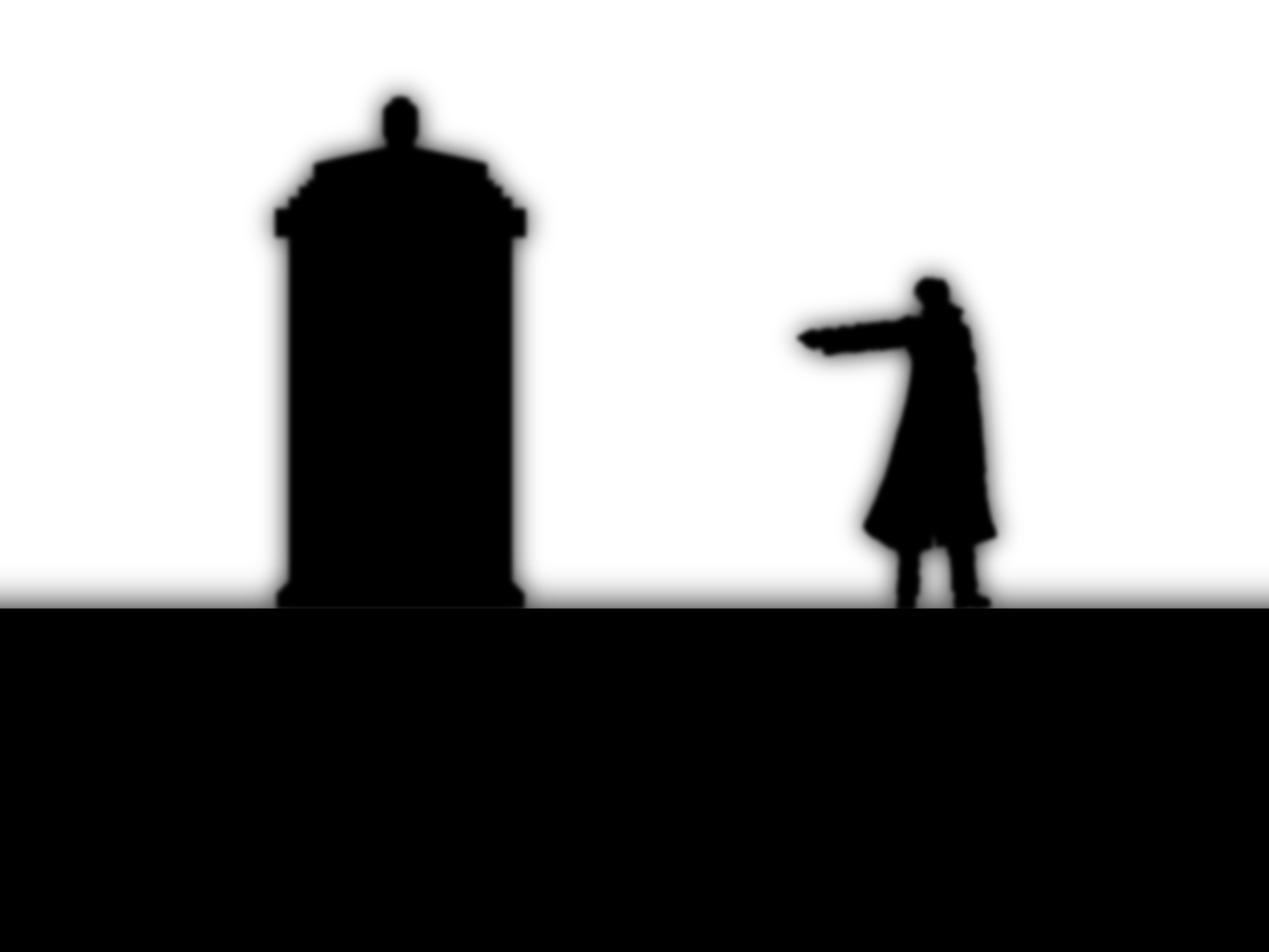 1600x1200 Tenth Doctor, Doctor Who, Silhouette, Monochrome Wallpapers Hd