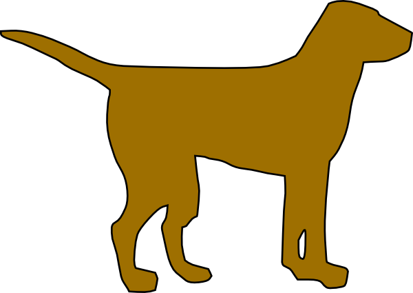 600x425 Dog Silhouette Clip Art