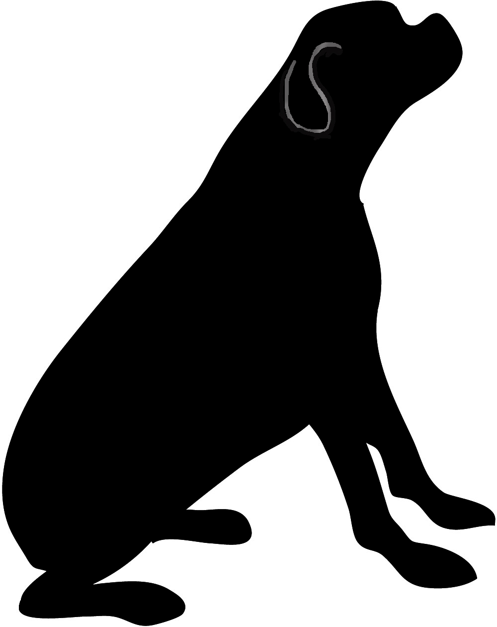 1000x1260 Dog Silhouette