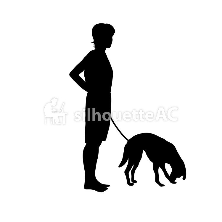 750x750 Free Silhouettes Dog, Children