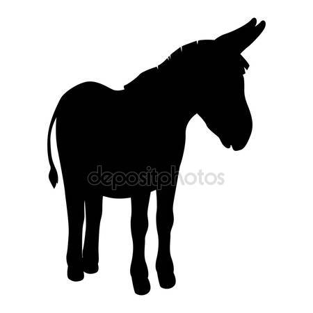 Silhouette Donkey at GetDrawings | Free download