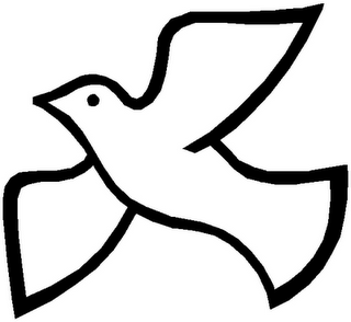 320x294 Dove Silhouette Vector Clipart