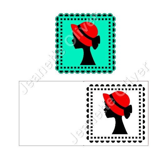 531x499 Silhouette Lady With Hat Topper And Aperture Card Svg Digital