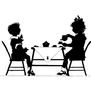 300x300 Tea Party Clipart Silhouette Download Png Download Eps Download