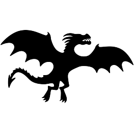 263x262 Flying Dragon Silhouette Free Svg Silhouettes