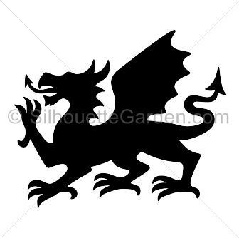 336x334 Welsh Dragon Silhouette Clip Art. Download Free Versions