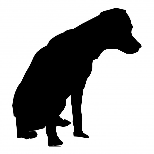 615x615 Dog Silhouette Drawing 03