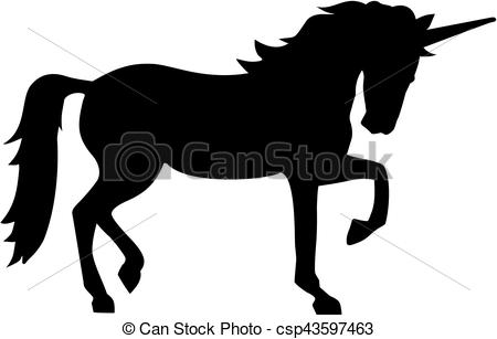 450x307 Unicorn Silhouette Clip Art Vector