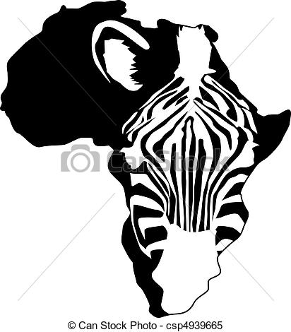 412x470 Zebra Africa Silhouette Clipart Vector
