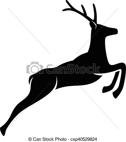 417x470 Jumping Deer