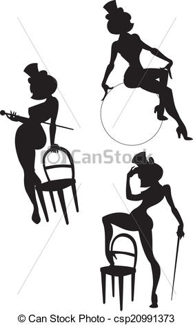 280x470 Silhouettes Perfomance Burlesque Artist. Silhouettes