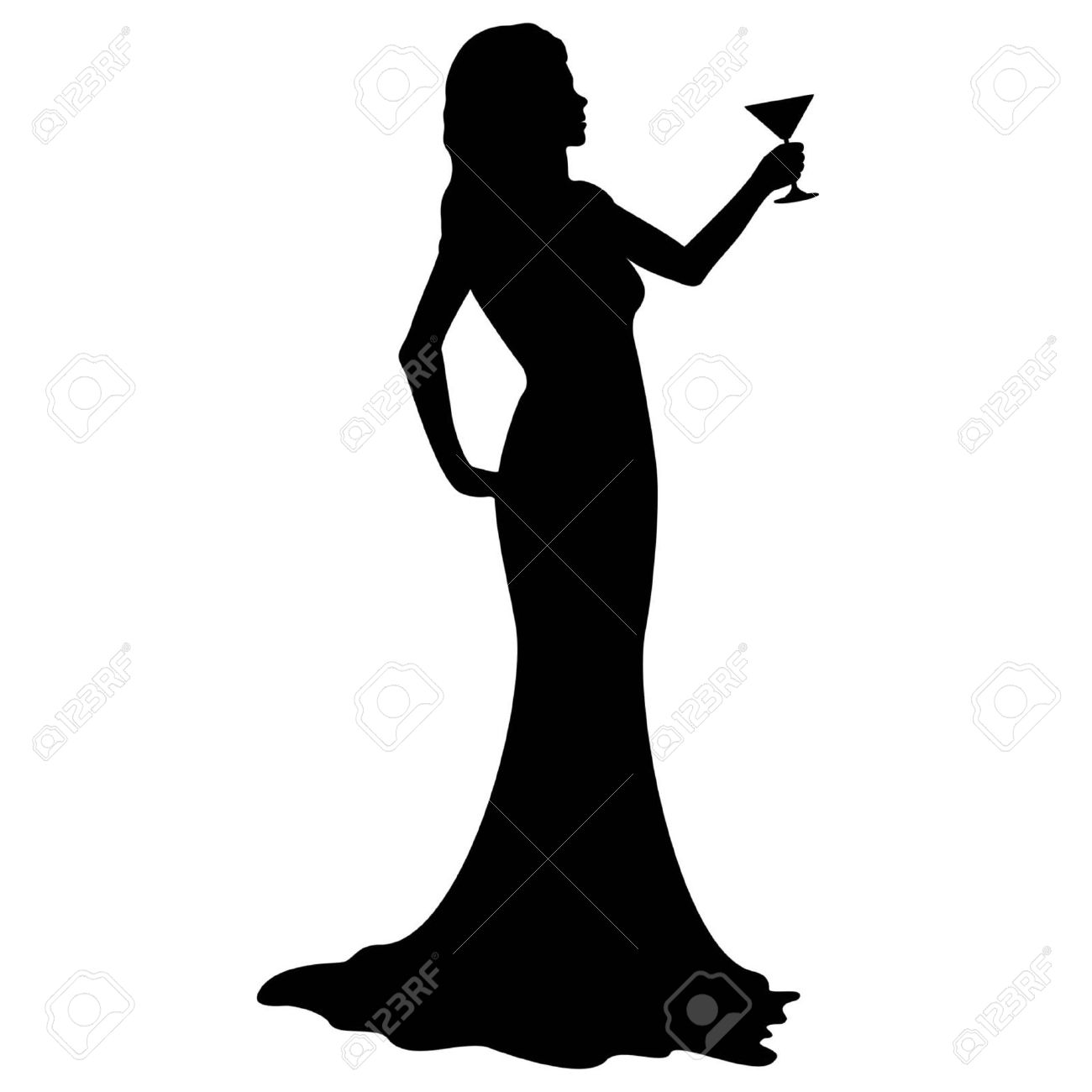 1300x1300 Dress Clipart Evening Dress