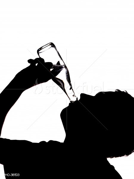 450x600 Man Drinking Silhouette Stock Photo Stockfuel