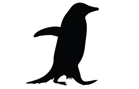 550x354 Penguin Silhouette Vectors Vector Free Download, Penguins