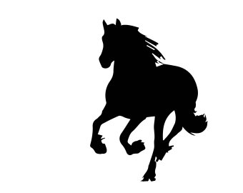 340x270 Silhouette Horse Etsy